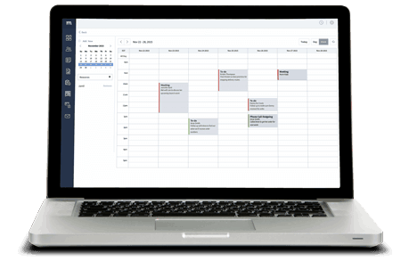 Method:CRM Opportunity Screen showing it's different stages.